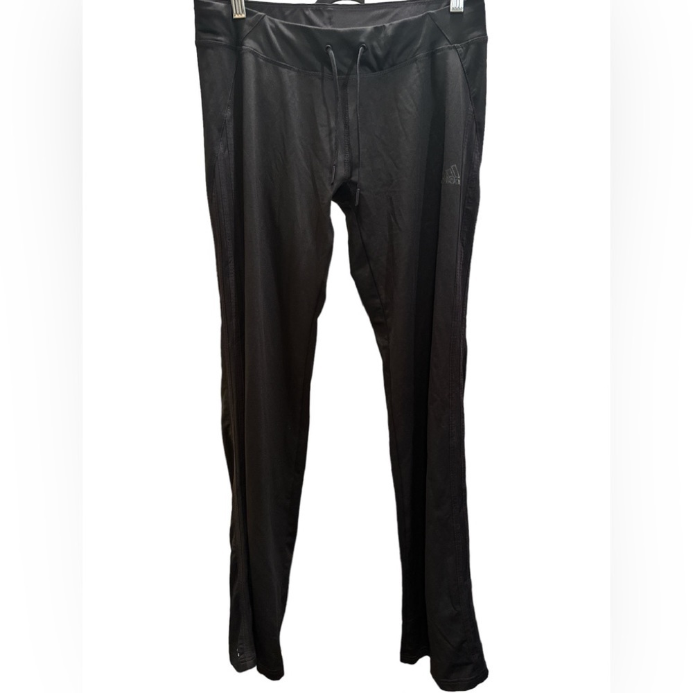 Adidas W  Mid Flare Leggings BlkBlk  Sz14 Excellent inseam 30 Elastic&Drawstring